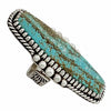Landon Secatero, Ring, Number Eight Turquoise, Silver, Navajo, 7.5