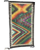 Mareen Yazzie, Navajo Handwoven Rug, Raised Outline, Eye Dazzler, 51” x 28”