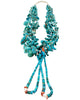 Vintage Turquoise Beads, Circa 1940s, Navajo Handmade, Jacla, Nevada, 30”