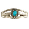 Navajo Handmade Bracelet, Fred Harvey Era, C. 1950s, Nevada Turquoise, 6 5/8"