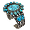 Vintage Navajo Handmade Bracelet, Number Eight Turquoise, C. 1940s, 6 3/4"