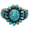 Vintage Navajo Handmade Bracelet, Number Eight Turquoise, C. 1940s, 6 3/4"