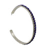 Lois Tzuni, Hoop Earrings, Blue Lapis Lazuli, Zuni Handmade, 2 3/8" Diameter