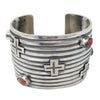 Andy Cadman, Bracelet, Chief Blanket Design, Spiny Oyster Shell, Navajo, 6 1/2"