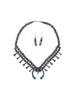 Gilbert Martin, Squash Blossom Necklace, Kingman Turquoise, Earrings, Navajo 21"