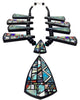 Christopher Nieto, Necklace, Multi-Stone Inlay, Santo Domingo Handmade, 22"
