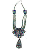 Christopher Nieto, Turquoise Bead Necklace, Inlay, Santo Domingo Handmade, 24”