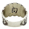 Benny Ramone, Old Style Ring, Stamping, Sterling Silver, Navajo Made, 9 3/4