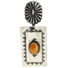 Julian Chavez, Earrings, Spiny Oyster Shell, Large, Navajo Handmade, 4 1/8"