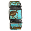 Tillie Jon, Bracelet, Number Eight Turquoise, Old Style, Navajo Handmade, 7 1/4"