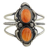 Jeffrey James, Bracelet, Orange Spiny Oyster Shell, Navajo Handmade, 6 1/2"