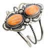 Jeffrey James, Bracelet, Orange Spiny Oyster Shell, Navajo Handmade, 6 1/2"