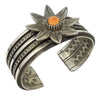 Aaron John, Bracelet, Orange Spiny Oyster Flower Blossom, Navajo Made, 6 1/4"