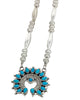 Nora Tsosie, Necklace, Sleeping Beauty Turquoise, Sterling Silver, Navajo, 23"