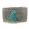 Norbert Peshlakai, Bracelet, Number Eight Turquoise, Navajo Handmade, 7 1/8"
