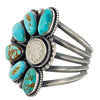 Readda Begay, Bracelet, Royston Turquoise, Buffalo Nickel, Navajo Made, 7 1/4"