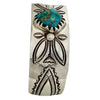 Arland Ben, Bracelet, Coin Silver, Stone Cabin Turquoise, Navajo Handmade, 7”