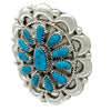 Jazz Wilson, Earrings, Kingman Turquoise, Cluster, Navajo Handmade, 1 3/4"