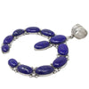 Ben Begaye, Large Pendant, Lapis Lazuli, Naja, Silver, Navajo Handmade, 6 1/2"