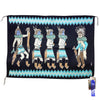 Shirley Comb, Yei’ be Chei’, Navajo Handwoven Rug, Blue Ribbon, 52” x 37”
