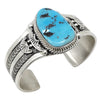 Mary Ann Spencer, Bracelet, Sleeping Beauty Turquoise, Navajo Handmade, 7 1/8"
