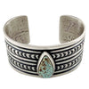 Monty Claw, Bracelet, Patagonia Turquoise, Stamping, Navajo Handmade, 6 3/4"