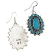 Vincent Shirley, Earring, Clusters, Kingman Turquoise, Navajo Handmade, 2 1/4"