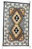 Alice Whitewater, Two Grey Hill Rug, Navajo Handwoven, 47.5 in x 79 in