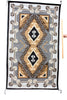 Alice Whitewater, Two Grey Hill Rug, Navajo Handwoven, 47.5 in x 79 in