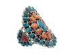 Tiffaney, Melvin Jones, Bracelet, Cluster, Multi Stone, Navajo Handmade, 7"