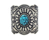 Arnold Blackgoat, Bracelet, Egyptian Turquoise, Stamping, Navajo Handmade, 7
