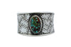 Arland Ben, Bracelet, King Manassa Turquoise, Hand Wrought, Navajo Handmade, 6.75