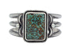 Roy Tracy, Bracelet, Turquoise Mountain, Sterling Silver, Navajo Handmade, 7 3/8"