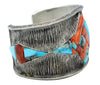Philander Begay, Bracelet, Tufa, Spiny Oyster, Turquoise, Navajo Handmade, 7