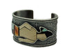 Monty Claw, Bracelet, Warrior, Coral, Iron Wood, Lapis, Navajo Handmade, 6.75