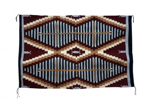 Donald Yazzie, Navajo Chief Blanket, Hand Woven, 45'' x 70''