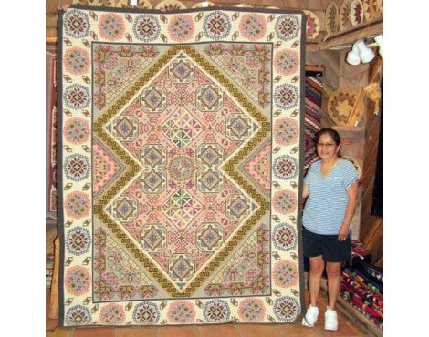 EllaMae Nez, Magic Carpet Four Ways Navajo Rug, Navajo Wool,  102