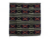 Pauline Bitsui, Chief Blanket, Navajo Hand Woven, 49.5" x 48"
