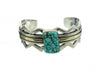 Ronnie Henry, Silver & Gold Cuff with Number Eight Turquoise