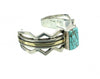 Ronnie Henry, Silver & Gold Cuff with Number Eight Turquoise