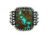 Edison Sandy Smith, Silver and Turquoise Cuff 6 3/4"