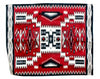 Lorraine Tso, Red Storm Pattern Rug, Navajo Handwoven, 60"x 82"