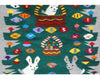 Wenora Joe, Easter Pictorial Rug, Navajo Handwoven, 36 1/2'' x 35''