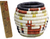 Levern Quavehema, Hopi Coil, Horse Design Basket, 5' x 4 3/4"