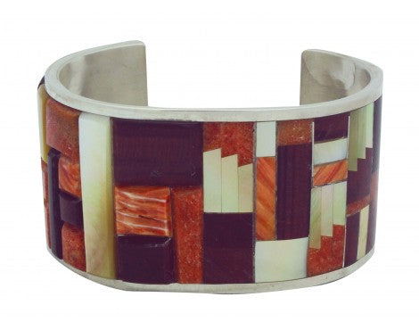 Alfred Martinez, Eugene Chee, Bracelet, Multi Stone, Navajo Handmade, 7.25 in