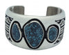 Dan Jackson, Bracelet, Blue Ridge Turquoise, Shadow Box, Navajo Handmade, 6.25in