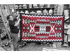 Angela Williams, Storm Pattern Rug, Contemporary, Navajo Wool Rug, 48" x 80"