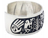 Berra Tawahongya, Bracelet, Surface, Kokopelli, Silver, Hopi Handmade 6.75