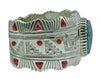 Michael Perry, Bracelet Chinese Web Turquoise, Mediterranean Coral, Navajo 6 3/4