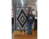 Theresa Begay, Eye Dazzler Rug, Navajo Handwoven, 71'' x 55''